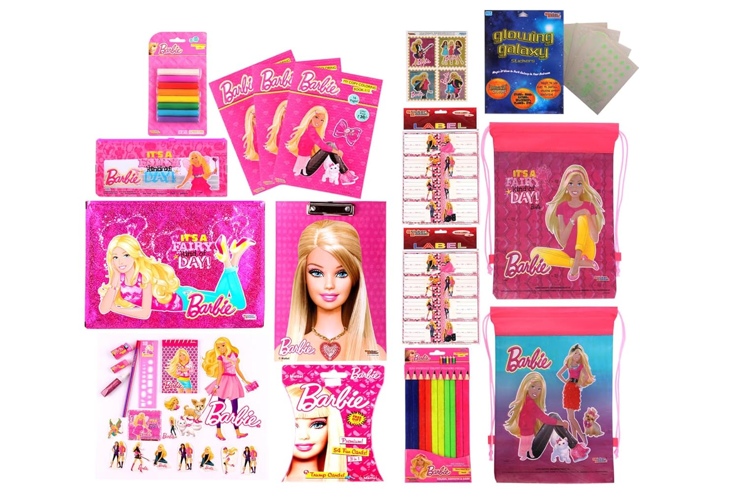barbie stationery set