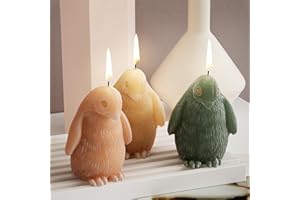 EVERELAM Penguin Candle Mold Animal Mold Penguin Mold Penguin Resin Mold Clay Mold Jewelry Resin Casting Mold Candle Making Molds Craft Supplies 3D Mold Silicone Mold for Resin Casting Mold