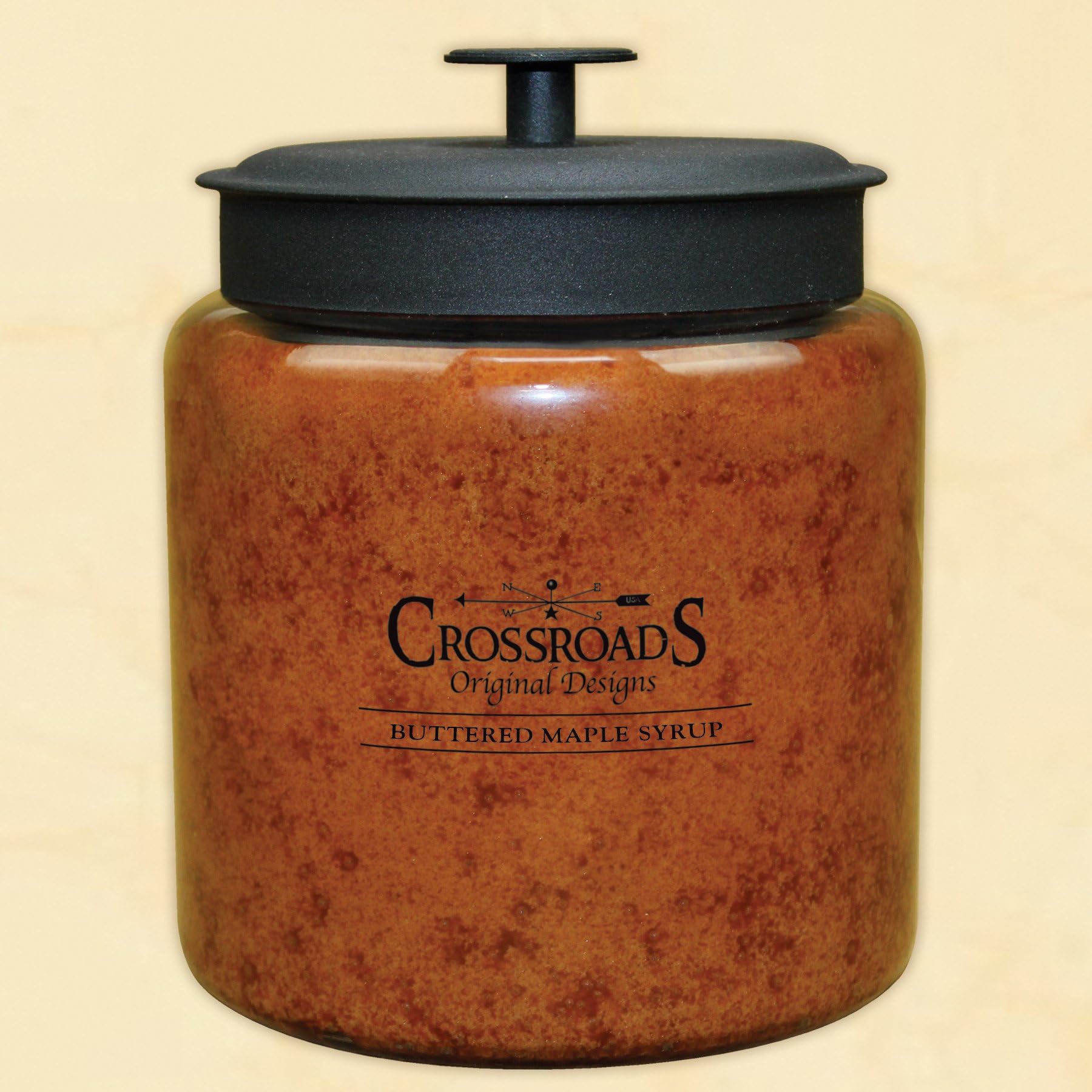 CROSSROADS ORIGINAL DESIGNS Crossroads Buttered Maple Syrup Scented Multi-wick Candle, Extra Large, 96 Oz