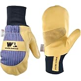 Wells Lamont Men's Leather Palm Thinsulate Winter Mittens, Beige, Large (5135L)