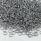 1000pcs 4mm Stainless Steel Jump Rings Connector Rings for DIY Craft Jewelry Making Necklaces Bracelet Earrings Keychains