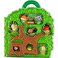 Fisher-Price Little People Toddler Toy Forest Friends Carry Case Playset with Animal Figures for Pretend Play Kids Ages 1+ Y