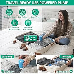 Cozy Essential Travel Vacuum Bags with Electric