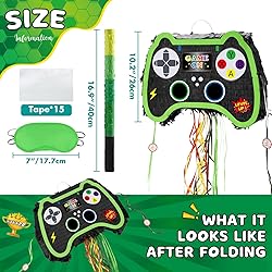 WERNNSAI Foldable Video Game Piñata - Pull String