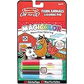 Melissa & Doug On the Go Magicolor Coloring Pad: Farm Animals - 18 Pages, 4 Markers