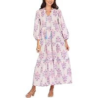 paige kinga silk blend flutter-sleeve tiered maxi dress PAIGE Women's Kinga Dress - Blue - Size 0