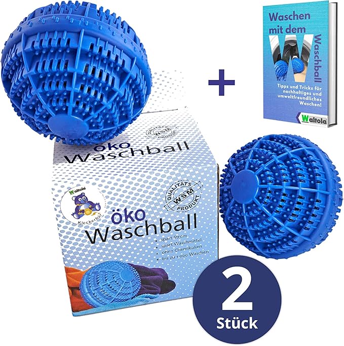 Waltola Öko Waschball Waschkugel für Waschmaschine Nachhaltig und