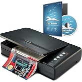 Plustek OpticBook 4900 Flatbed Scanner + File Sorting Software eBook Maker | Simplify scanning and Make Your Paper/Document Digitized &amp; Organized with Software to Archive, Look up and Share Files