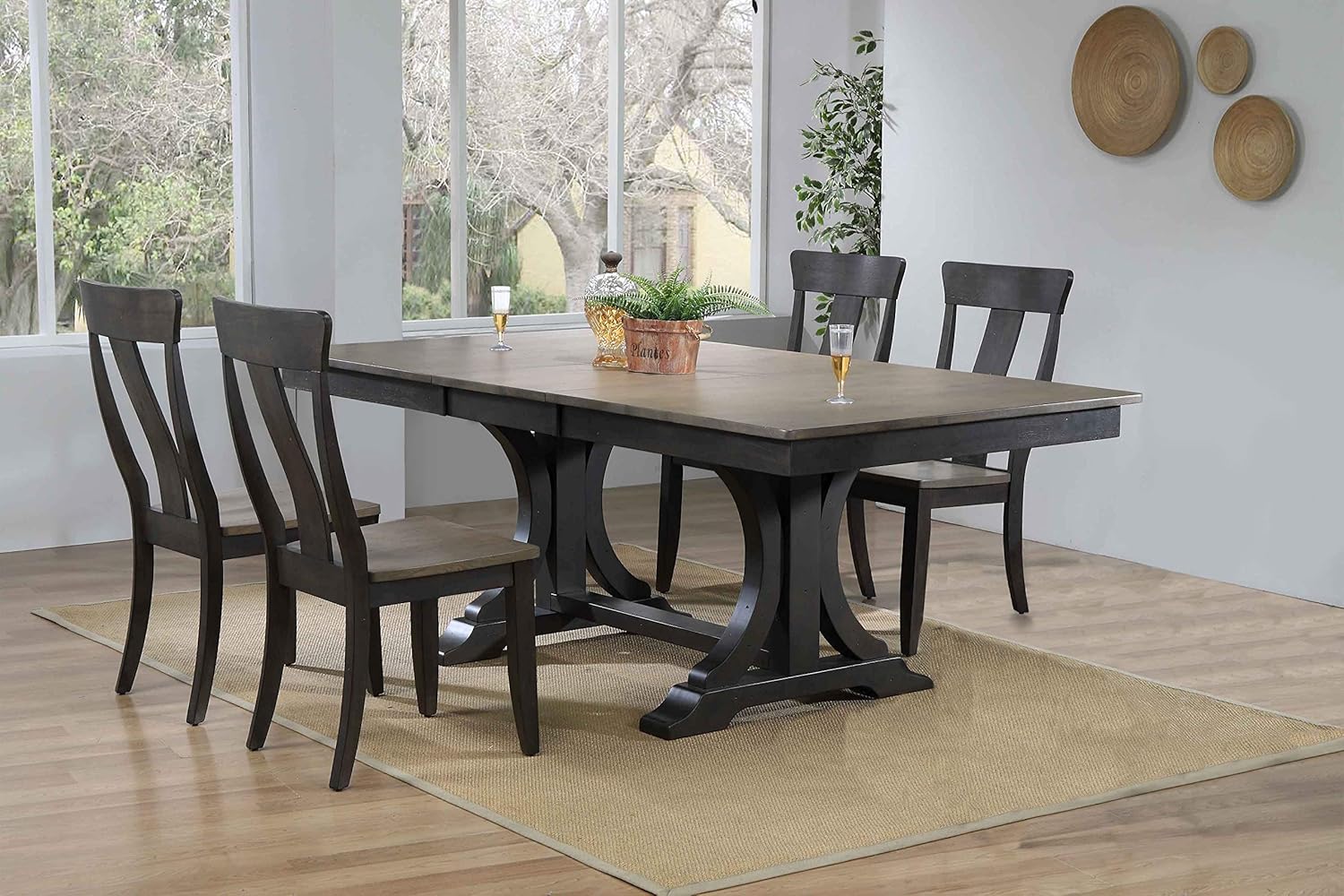 Amazon Com Iconic Furniture Company 5 Piece Set Greystone