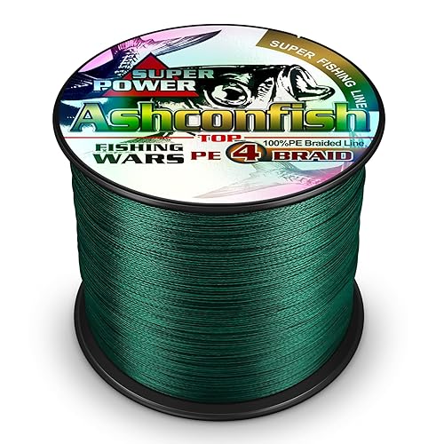 Ashconfish Braided Fishing Line-4 Strands Super Strong PE Fishing