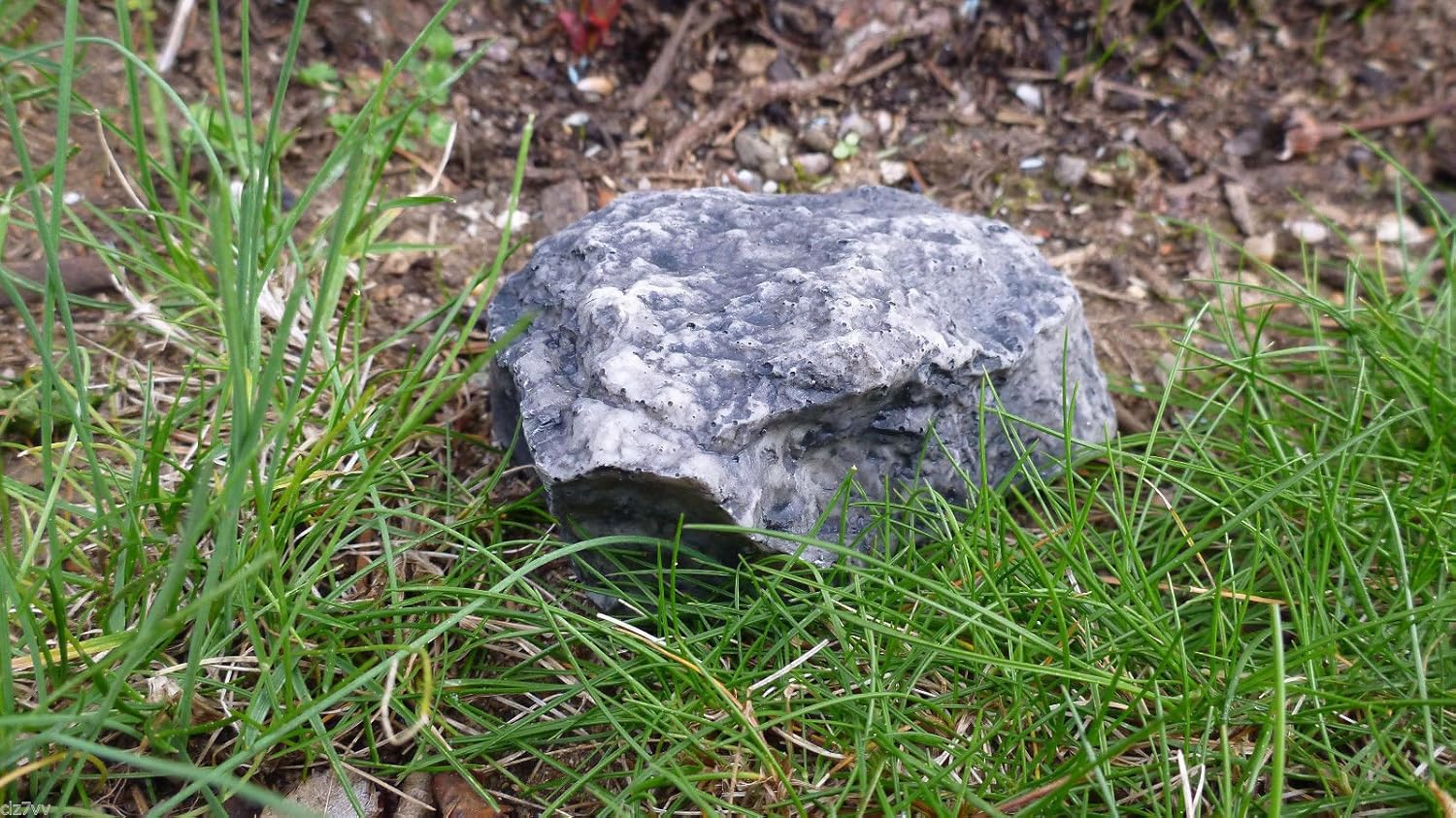 RamPro Hide-a-Spare-Key Fake Rock - Looks & Feels Like Real Stone - Safe for Outdoor Garden or Yard, Geocaching (1): Home & Kitchen