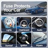 JOREST 168 Pcs Car Fuse Kit Mini & Standard 11 Specs 2A-40A with Puller view 4