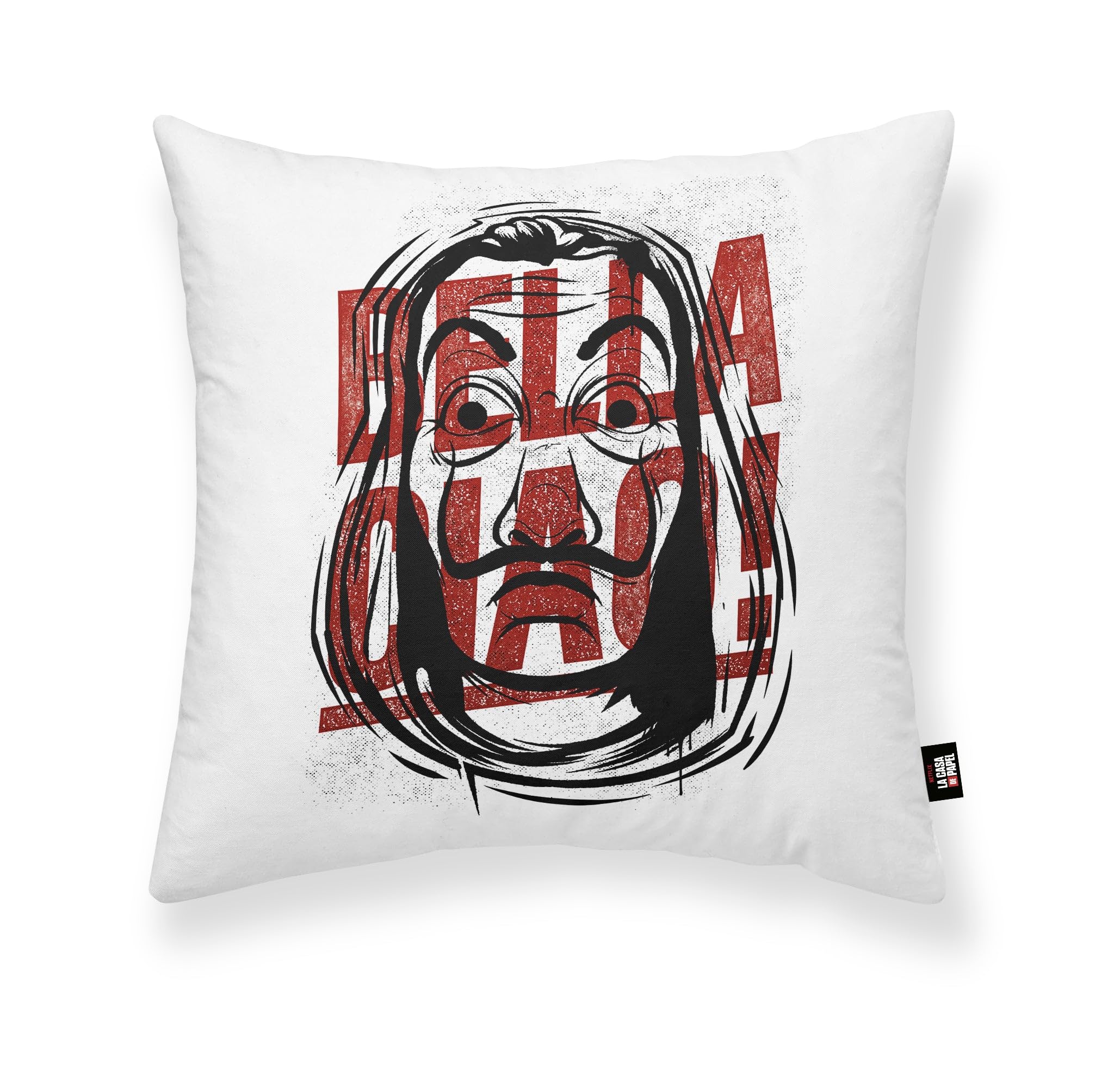 BELUM | Bella Ciao B 100% Cotton Cushion Cover 45x45cm, Soft Cushion Cover, Various Sizes Cushion Cover, Multicolor Cushion Cover