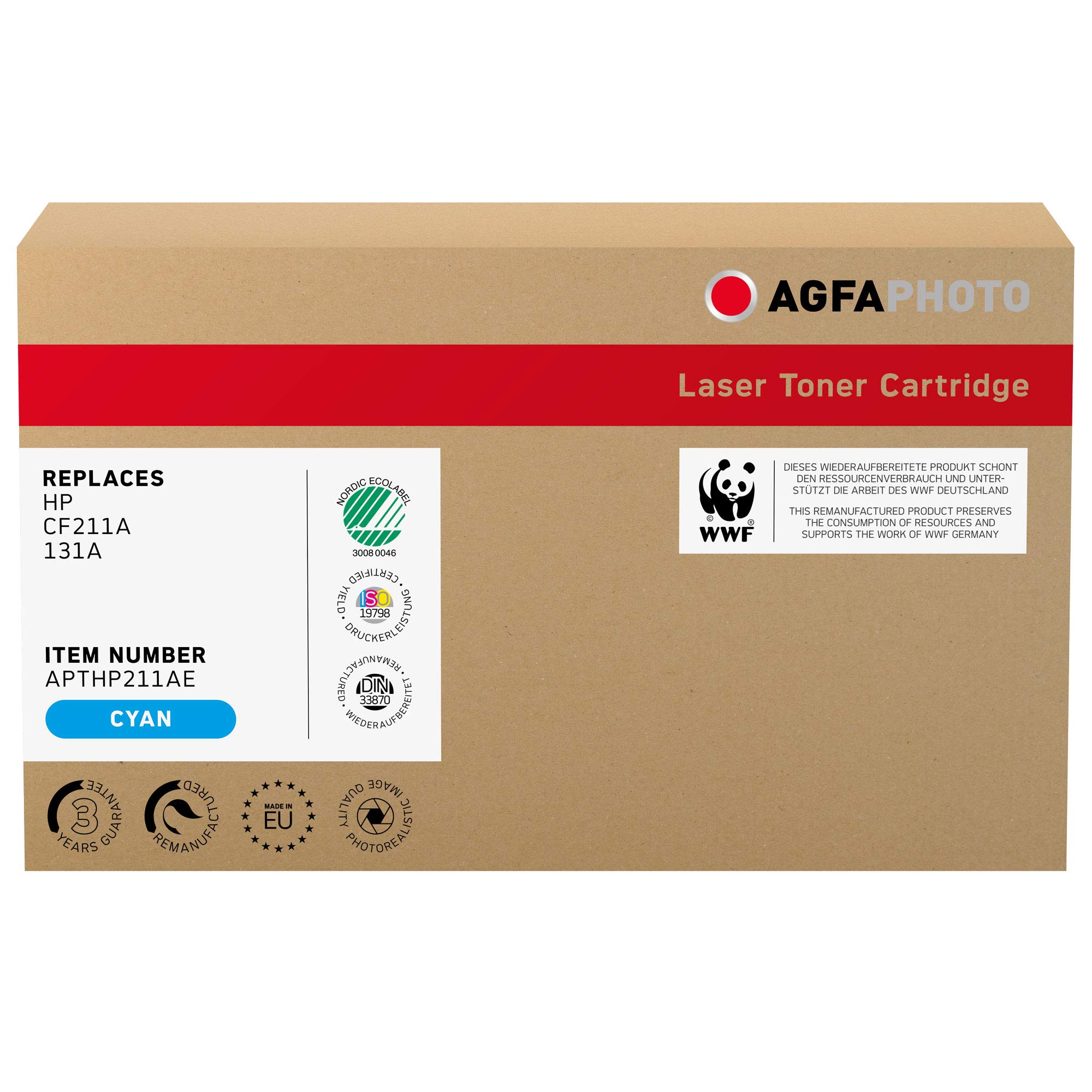 Agfaphoto APTHP211AE Copy and Laser Printer Catridges for HP LJPRO200 CF211A