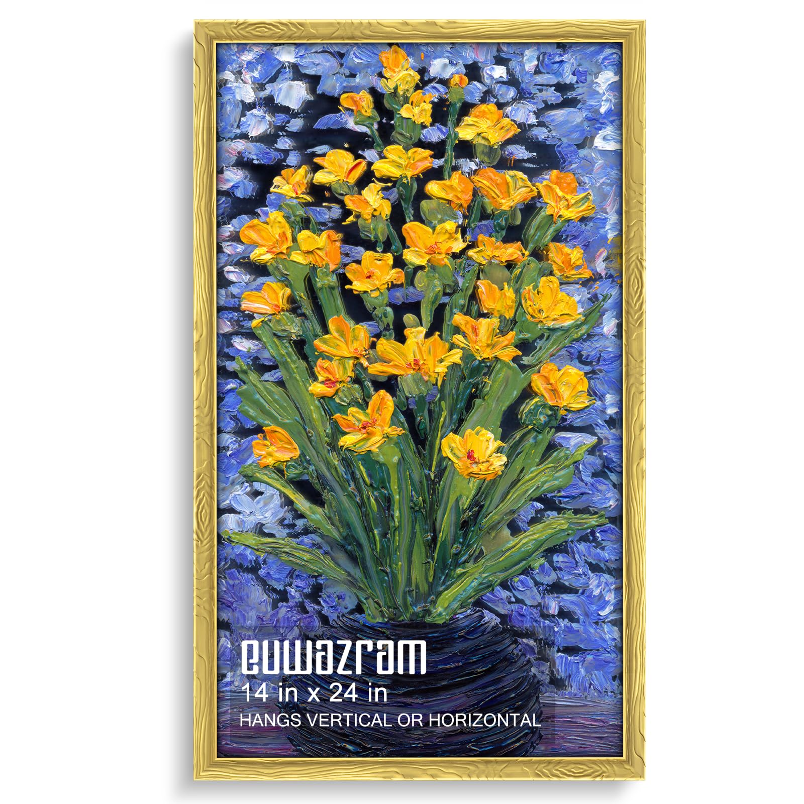 euwazram Ornate Gold 14x24 Frame - Single Frame, 14