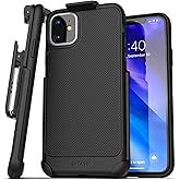 Encased iPhone 11 Belt Clip Case (Thin Armor) Slim Grip Cover with Holster - Black