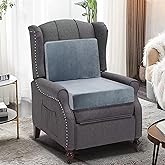 Lxztayuk 20x20x4 Inch Recliner Cushions for Elderly, Gray Extra Large Seat Cushion, Non-Slip Recliner Cushion with Back Support Cushions, Thick and Supportive Back Lumbar Support