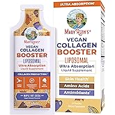 MaryRuth Organics Collagen Booster Liposomal | Sugar Free | Liquid Collagen Booster with VIT C, E, Zinc,Copper&Silica | Skin Care&Joint Support Supplement | Vegan | Non-GMO | Gluten Free | 14 Serving
