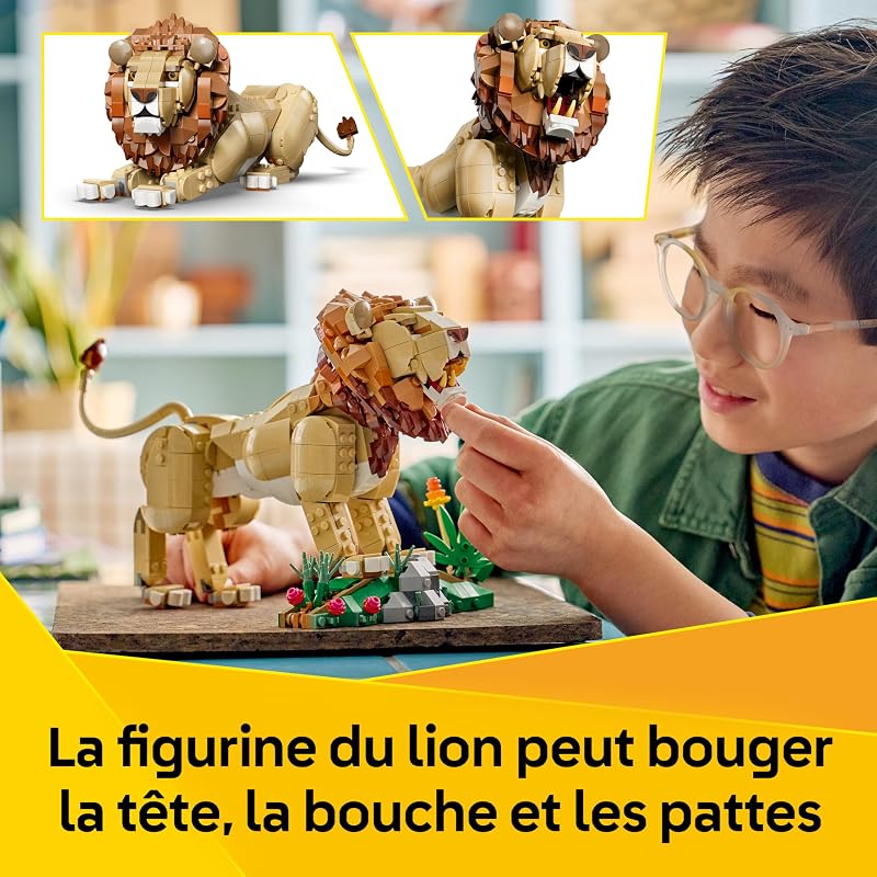 Creator 3-en-1 Animaux Sauvages : Le Lion majestueux 31386