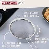 Fackelmann Initial Sieve Stainless Steel Fine Mesh with Rim 15.5 cm view 4