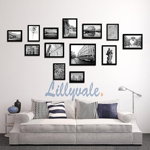 Lillyvale Large Multi Picture Photo Frames Wall Set 23 Pieces Set