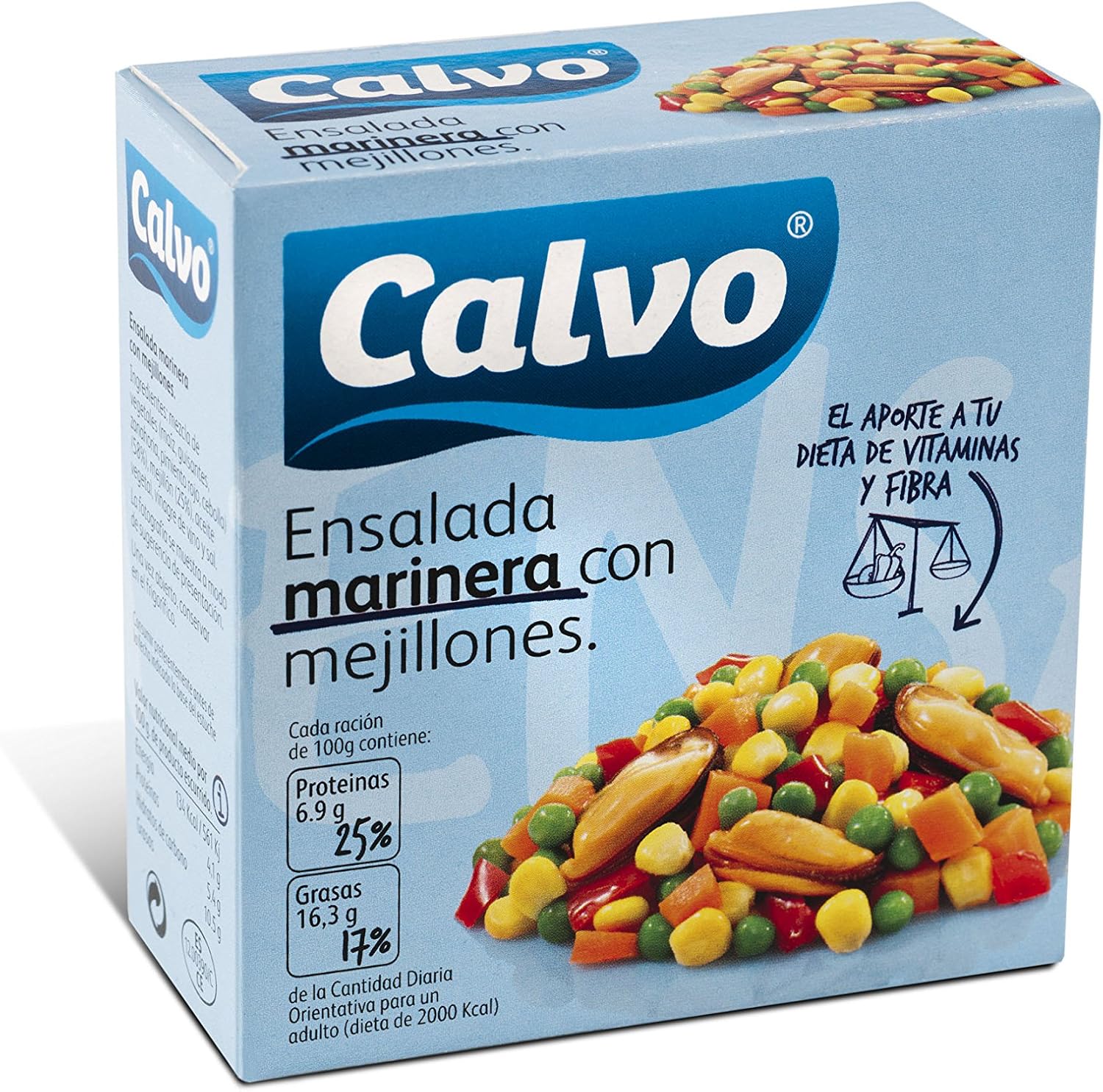 Ensalada marinera con mejillones calvo 150g