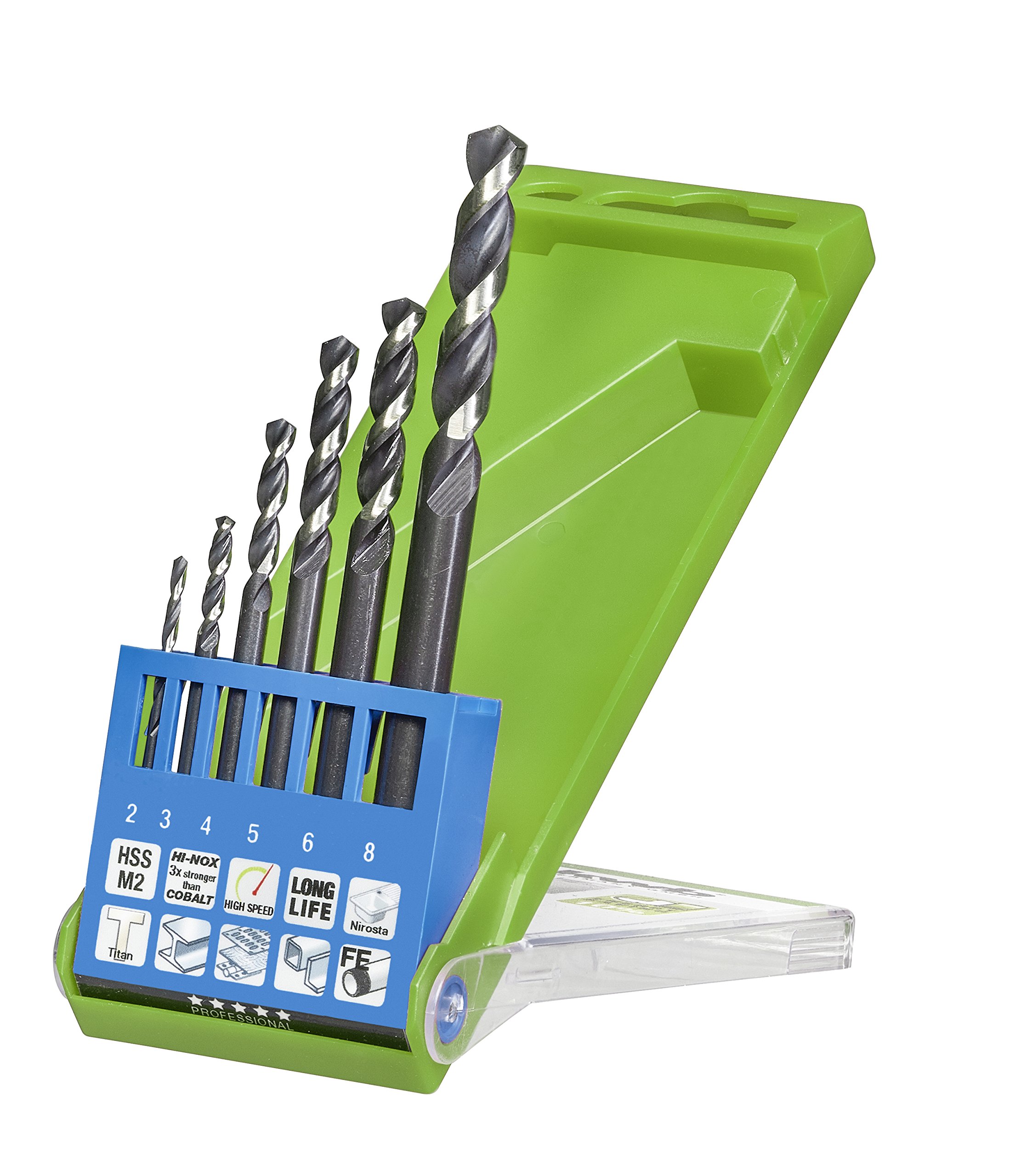 kwb Akku-Top Metal Drill Set HI-NOX, HSS - Drill Set, 6 Pieces