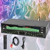 Home Stereo Equalizer 20 Independent Band Adjustment Noise Reduction | 31-band spectrum display Bluetooth support suitable for home theater and recording studio