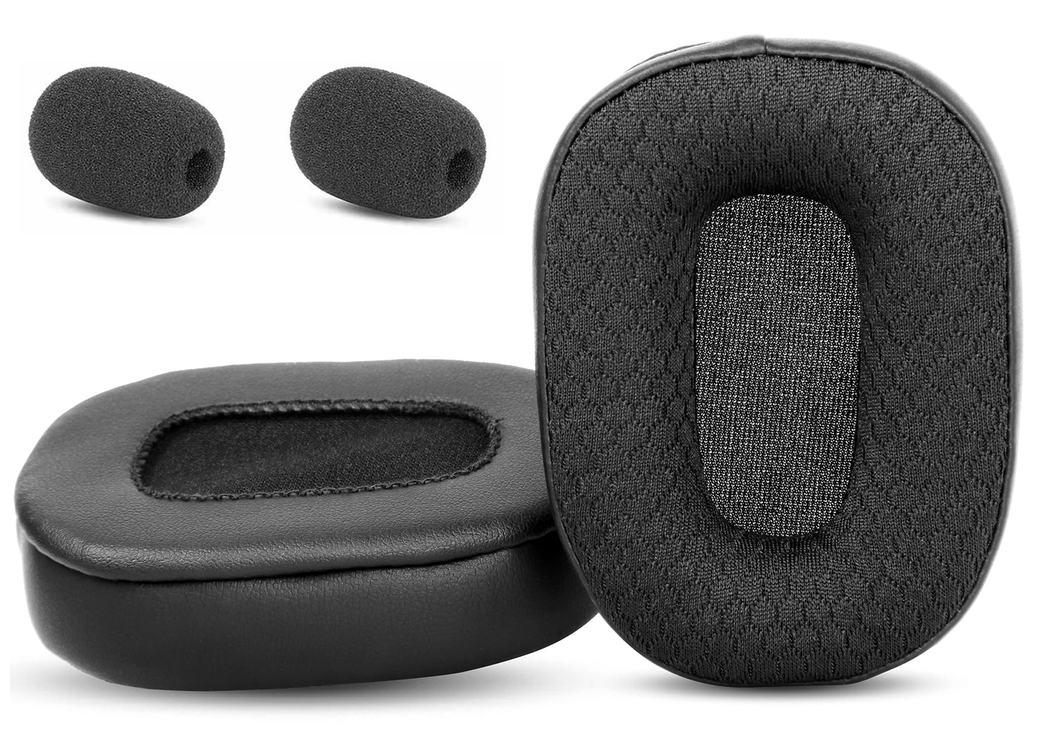 Breathable Fabric Earpads Replacement for VXI BlueParrott B450XT/B450-XT/S450-XT/S450XT Headset Ear Cushions