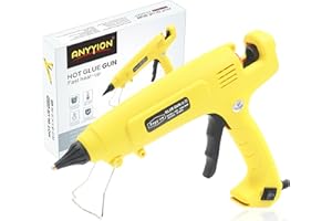 Anyyion 300W Industrialt Glue Gun – High Output Professional Adjustable Switch – Professional Grade Hot Glue Gun for Carpentry, Repairs & Remodeling