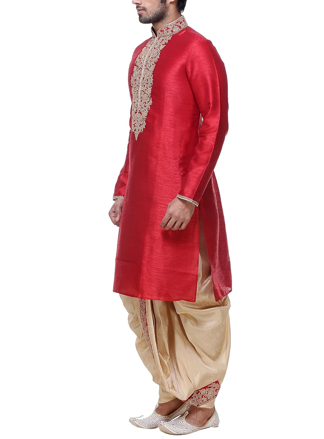 indian poshakh men's silk kurta pyjama