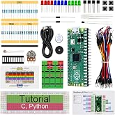 Freenove Basic Starter Kit for Raspberry Pi Pico (Included), Dual-core Arm Cortex-M0+ Microcontroller, 386-Page Detailed Tutorial, 142 Items, 55 Projects, Python C Code