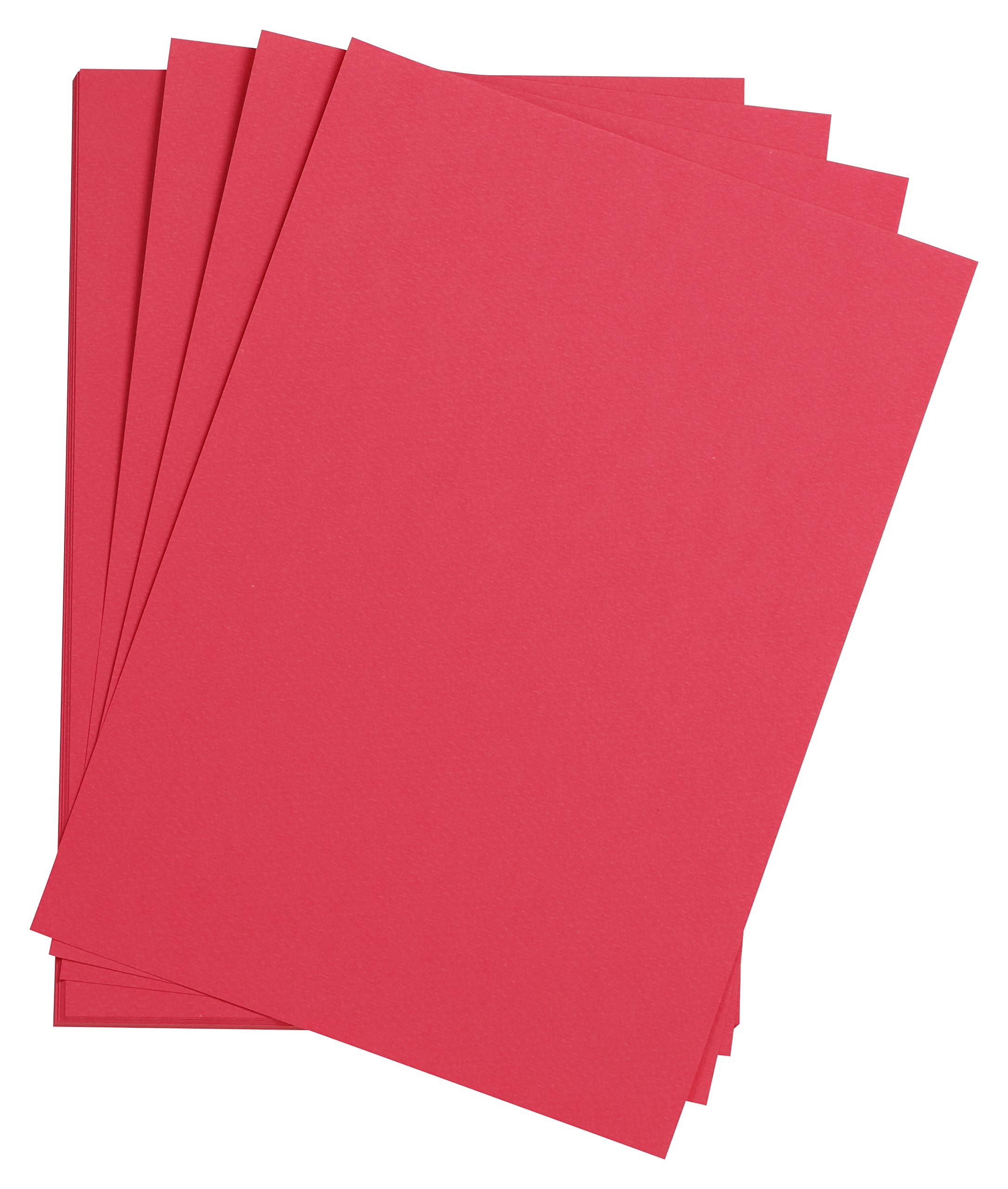 Clairefontaine - Ref 90761C - Etival Coloured Grained Drawing Paper (Pack of 25 Sheets) - A3 (42 x 29.7cm) - 160gsm Cellulose Art Paper - Intensive Pink - Acid Free, pH Neutral