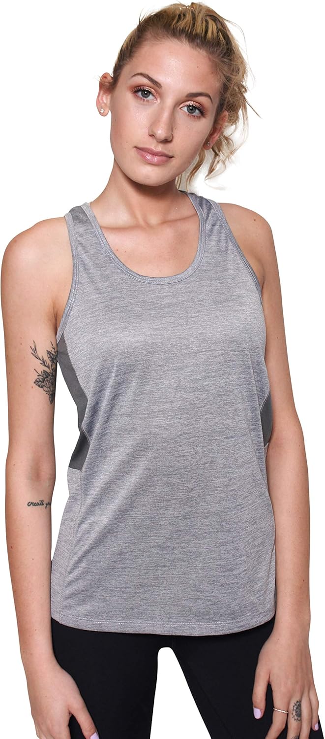 5-Pack Women's Racerback Tank Top Dry-Fit Athletic Performance Yoga Activewear at  Women’s Clothing store