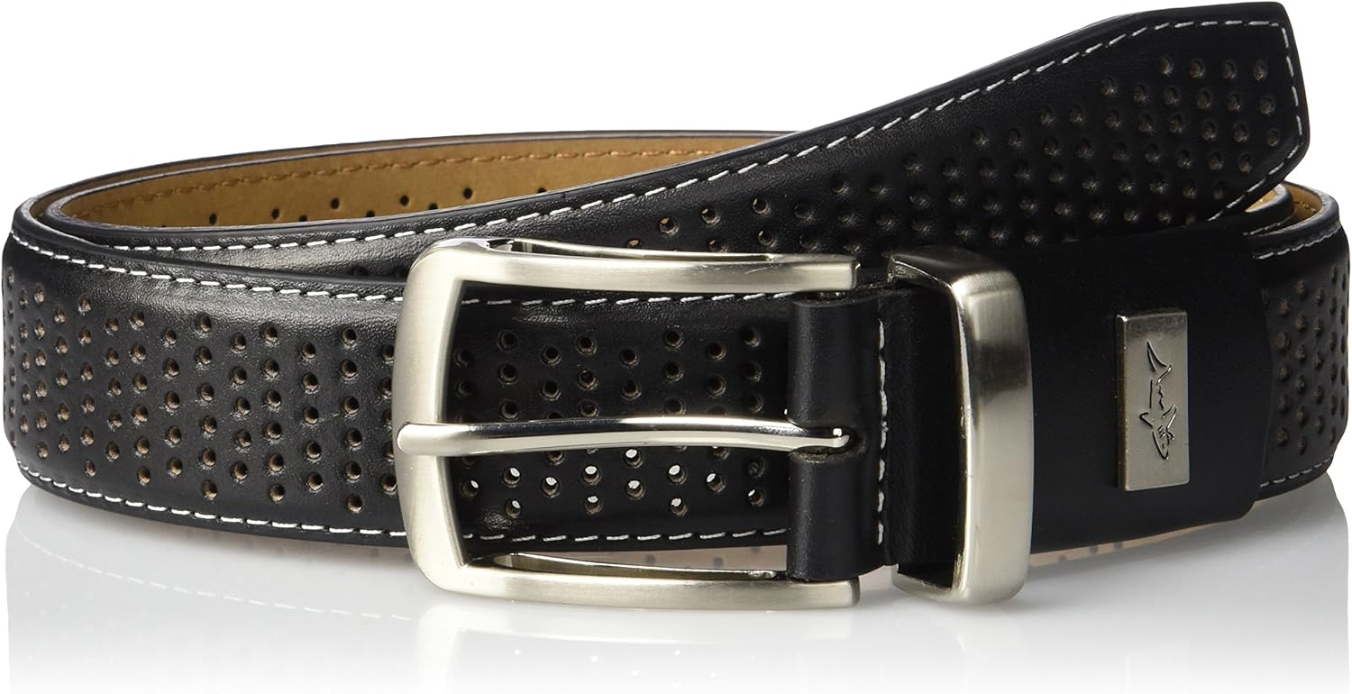 Greg Norman Men's Perforated Golf Belt Clothing