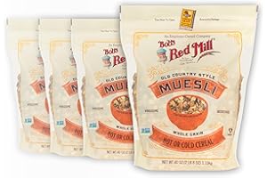 Bob's Red Mill Old Country Style Muesli, 40oz (Pack of 4) - Non GMO, Whole Grain, Vegan, Kosher