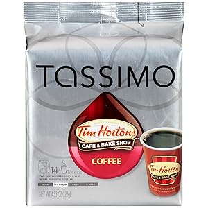 Tim Hortons Medium Roast Coffee T-Discs for Tassimo Brewing Systems (14 T-Discs)