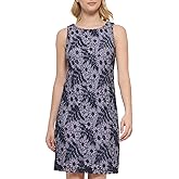 Jessica Howard Womens Sleeveless Floral Lace Shift Mini Dress