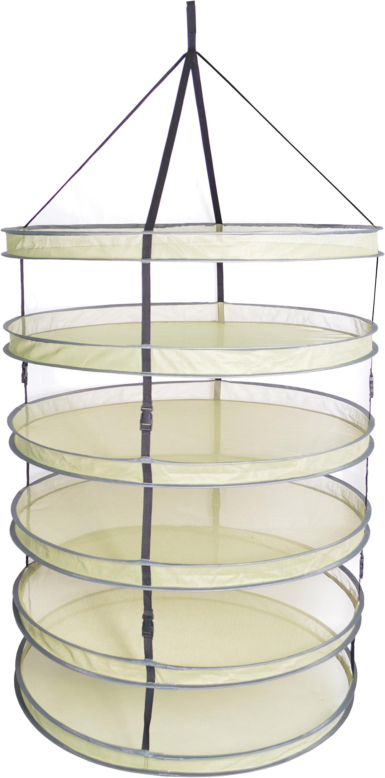 A1KINGDOM 3ft 6 Layer Collapsible Mesh Hanging Hydroponic Plant Drying Rack Net