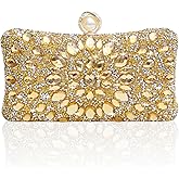 YAPAIOU Sparkly Women's Evening Clutch Purses Rhinestone Bag Luxury Handbags For Weddings Formal Prom Party