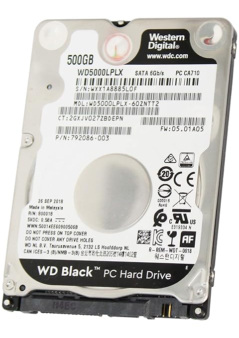 Computers Tablets Network Hardware 70 Rpm Sata6 32mb Cache Wd5000lplx New Wd Black 500gb Performance Laptop Hdd Internal Hard Disk Drives