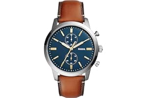Fossil Townsman Men's Watch with Chronograph Display and Genuine Leather Band