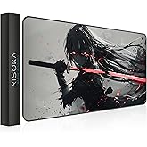 RISOKA XXL Gaming Mouse Pad 35.4 x 15.7 inch - Water-Resistant & Stitched Edges - Large Anime XL Mousepad for Desk - Gamer Accessories Big Full Deskpad Mat Game Mousepads Deskmat