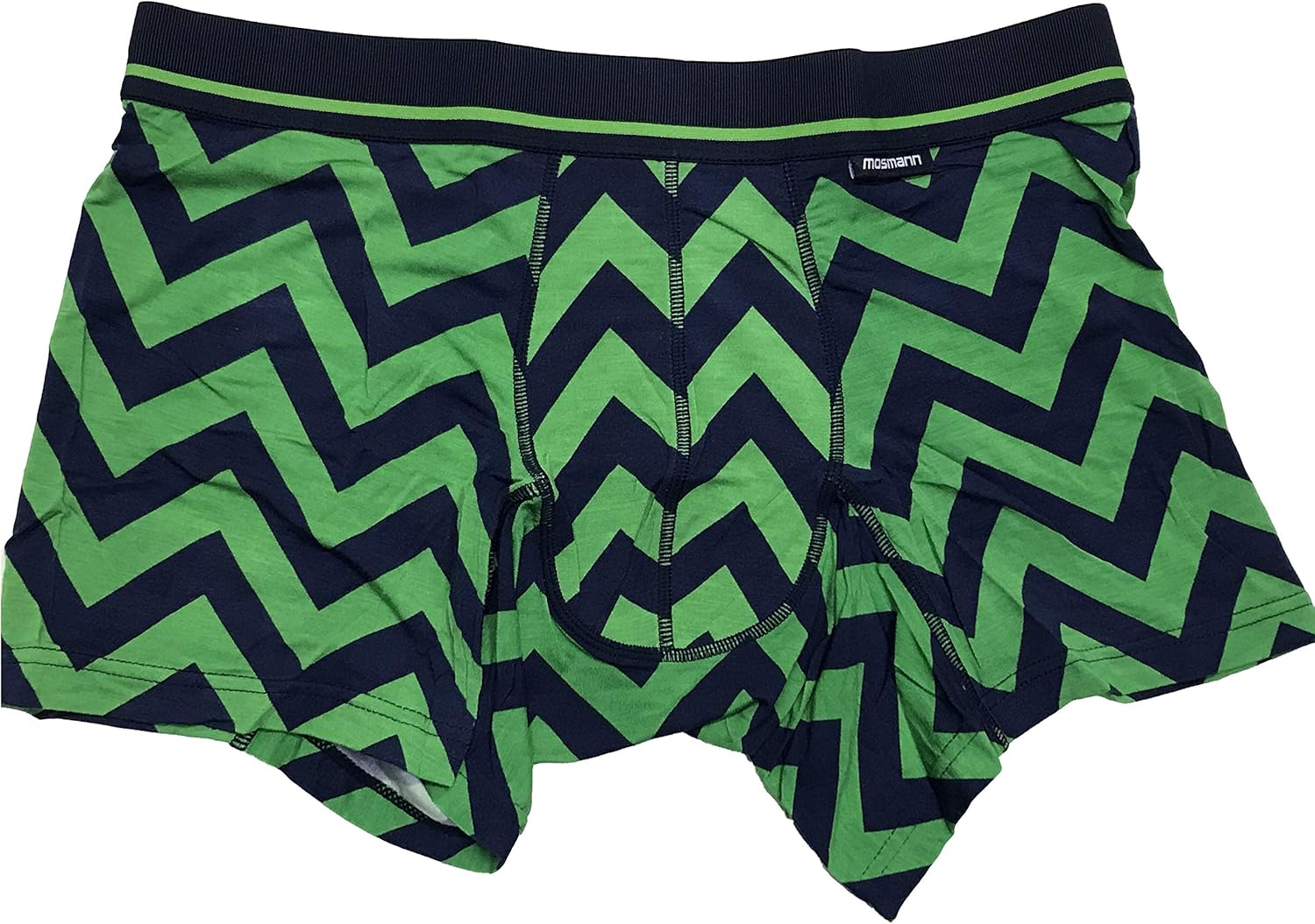 Mosmann Australia Men’s Underwear Boxer Briefs Trunk (Large, Green) at