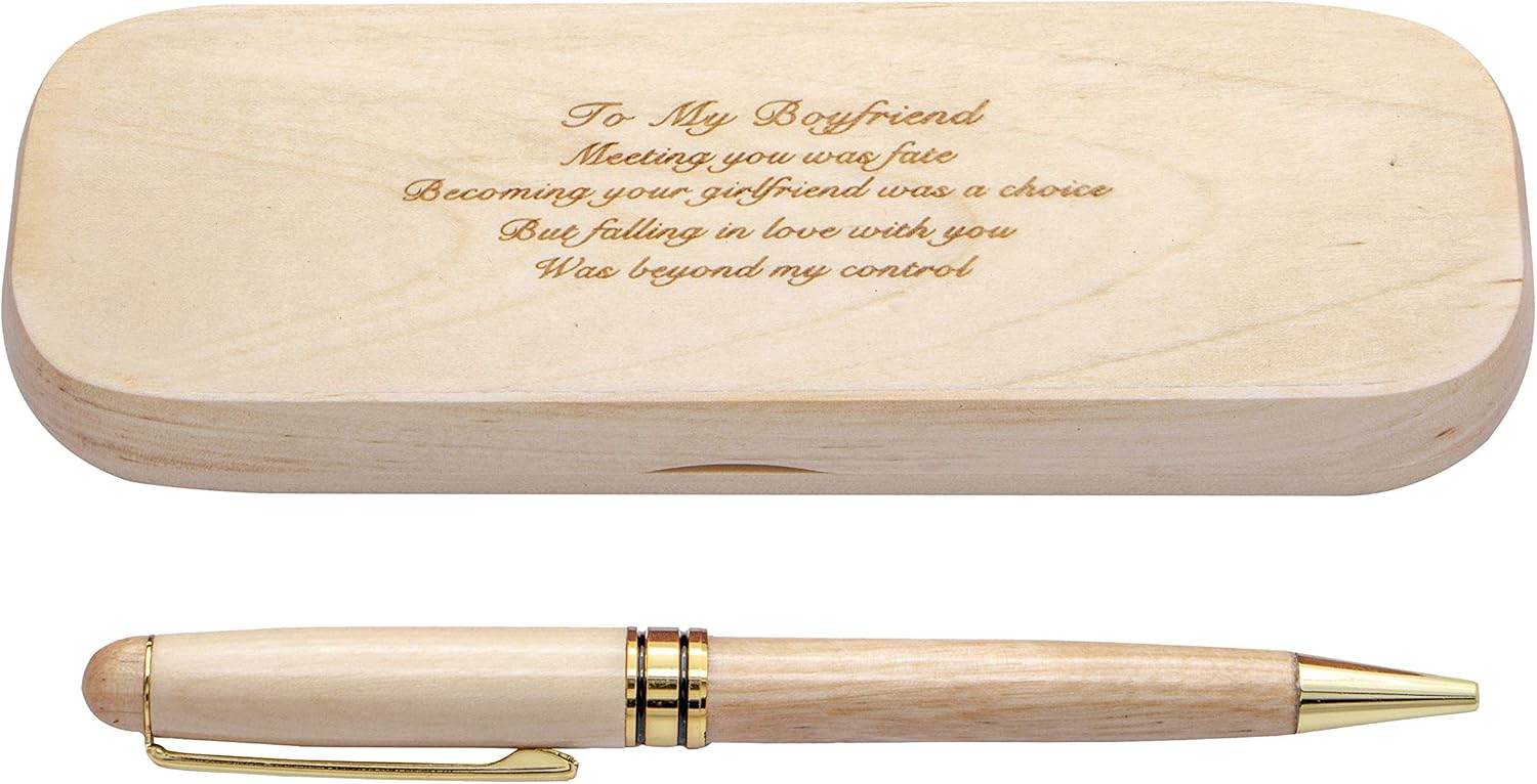Customized Engraved Wooden Pen Sets, Elegant Fancy Ballpoint Pen for Men Women
