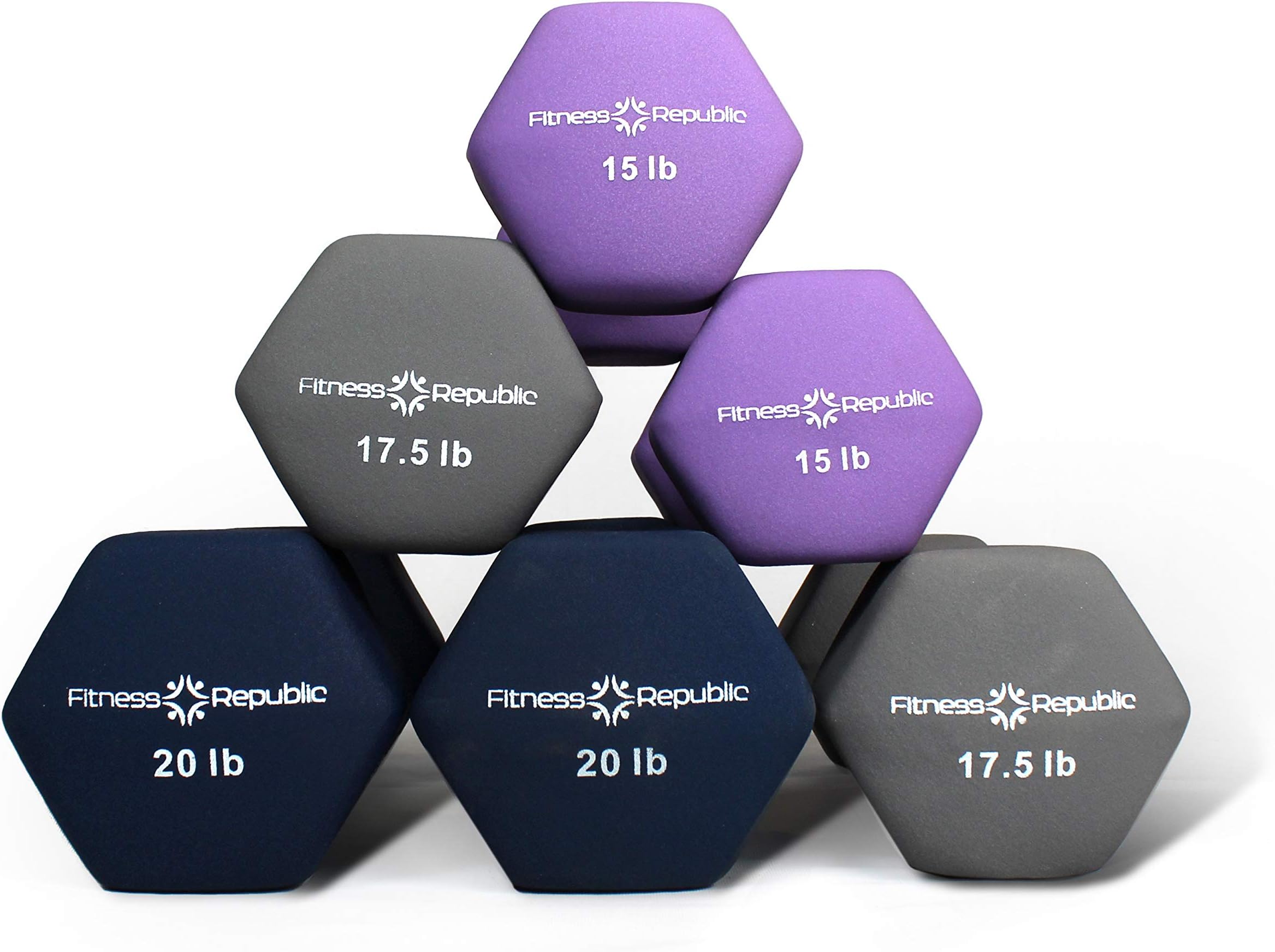 Fitness Republic Neoprene Dumbbell Pairs - Combo