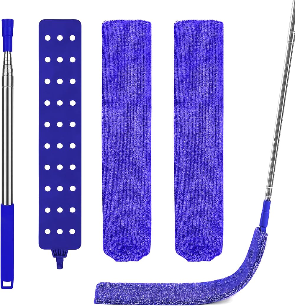 Fogray Gap Dust Cleaner, Skinny Gaps Duster with 1 Telescopic Pole