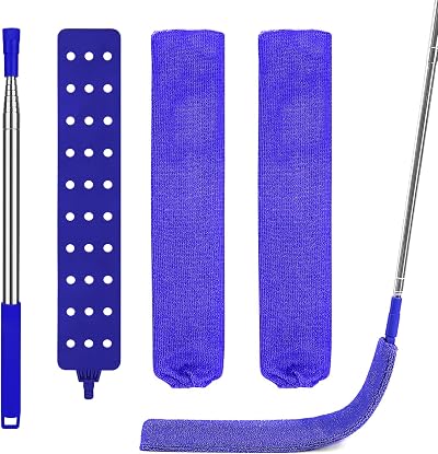 Fogray Gap Dust Cleaner, Skinny Gaps Duster with 1 Telescopic Pole