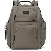 TUMI - Alpha Brief Pack - Men's and Women's Work and Travel Laptop Backpack with Padded Adjustable Strap - Fits Up to 15" Screen - Grey Alloy