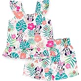 Disney Minnie Mouse Girls Tank Top and Shorts Toddler to Big Kid